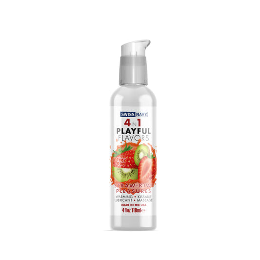 Four-in-One Playful Flavours – Strawberry Kiwi (Lubricant, 4-in-1)