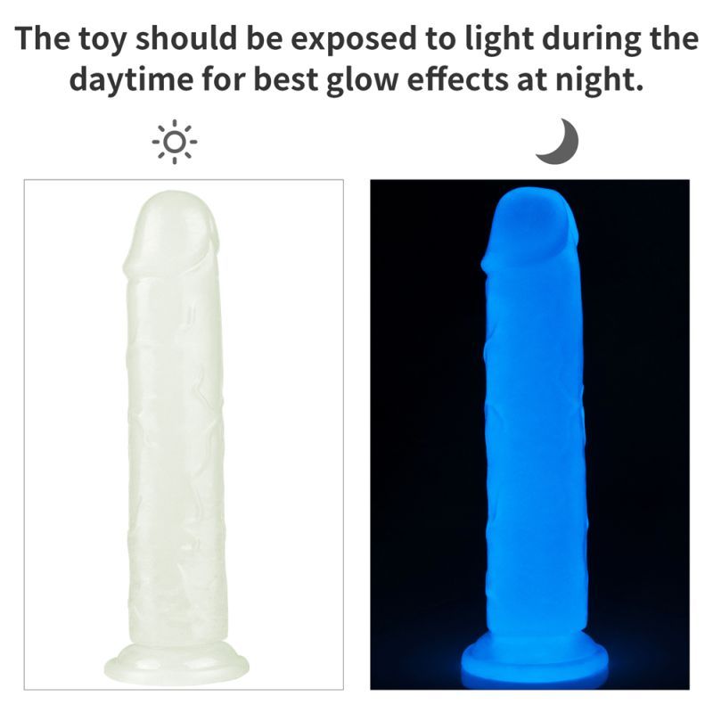 Lumino Play Dildo 8in – Glow-in-the-Dark Fun!