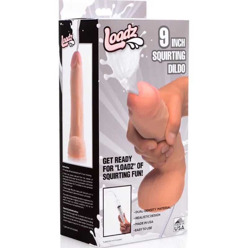 Loadz 9-Inch Squirting Dildo – Realistic, Dual-Density & Seriously Fun