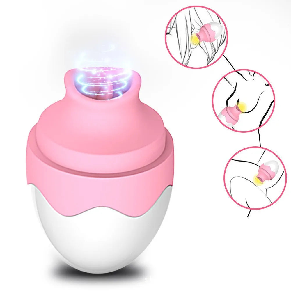 SELLING FAST 🔥 Vibrating Tongue Massager (Egg-Shaped Suction & Vibe Toy)