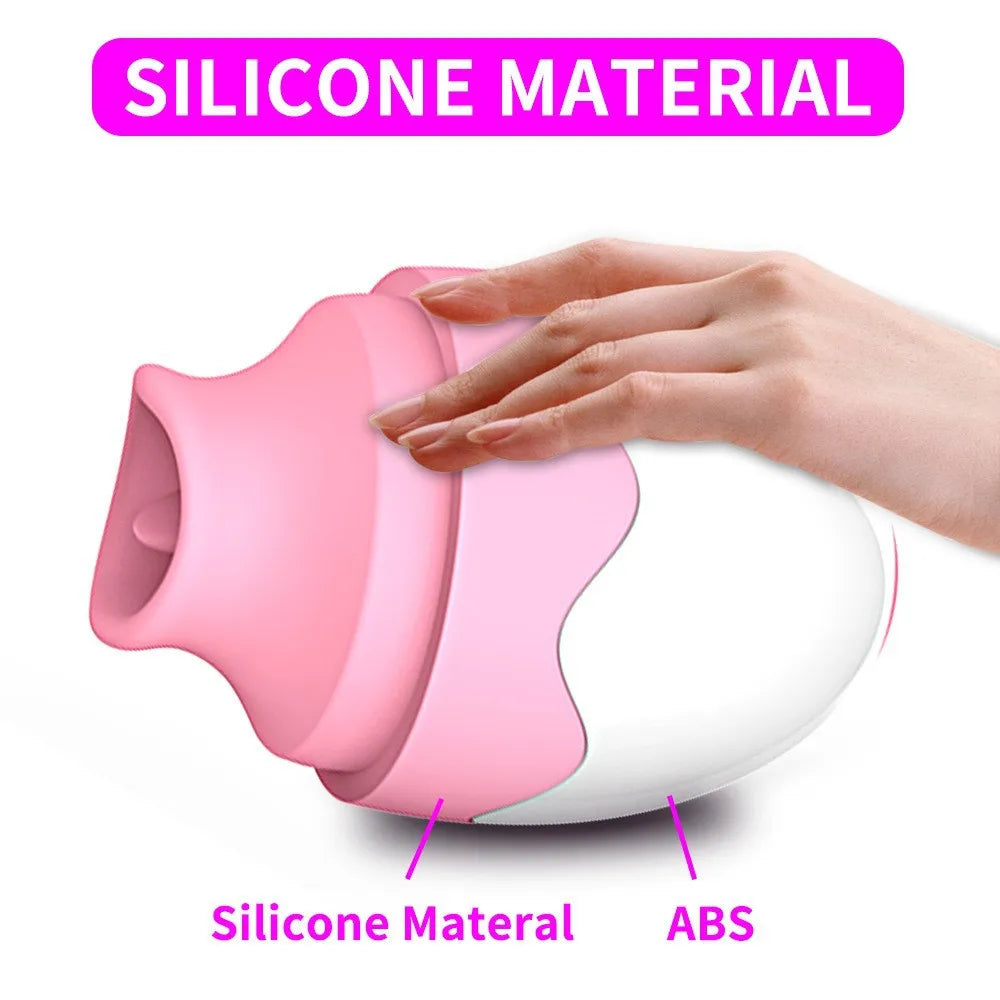 SELLING FAST 🔥 Vibrating Tongue Massager (Egg-Shaped Suction & Vibe Toy)