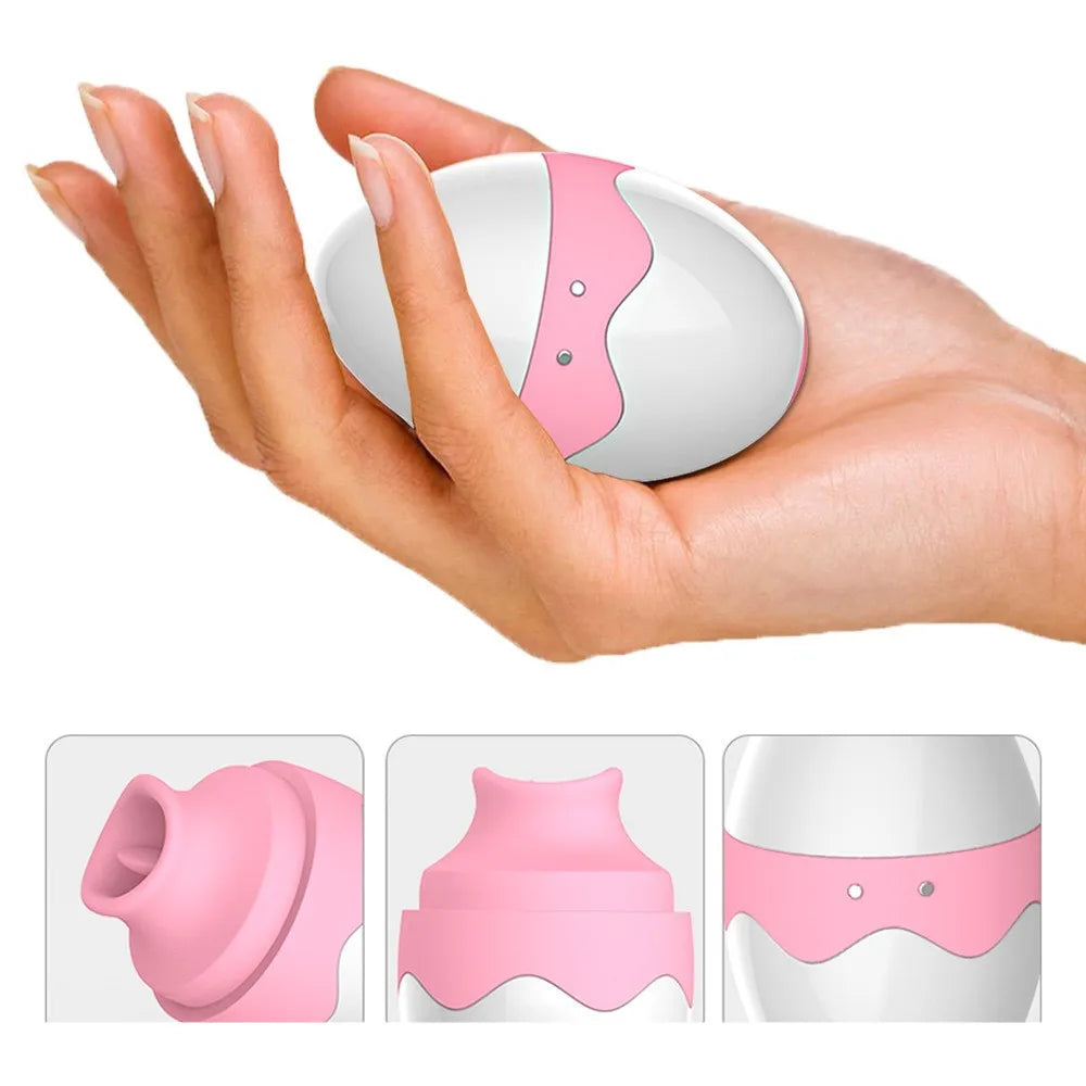 SELLING FAST 🔥 Vibrating Tongue Massager (Egg-Shaped Suction & Vibe Toy)