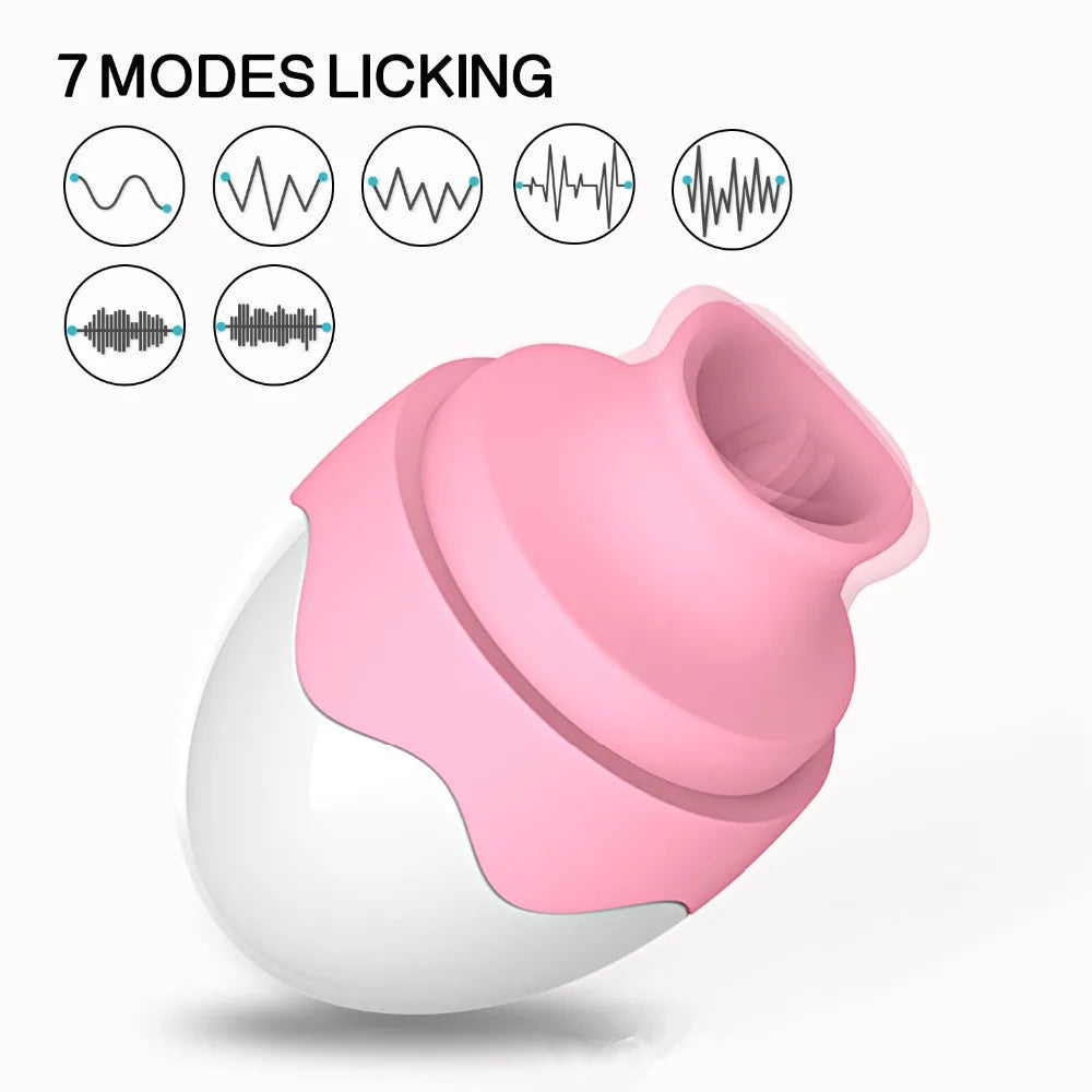 SELLING FAST 🔥 Vibrating Tongue Massager (Egg-Shaped Suction & Vibe Toy)