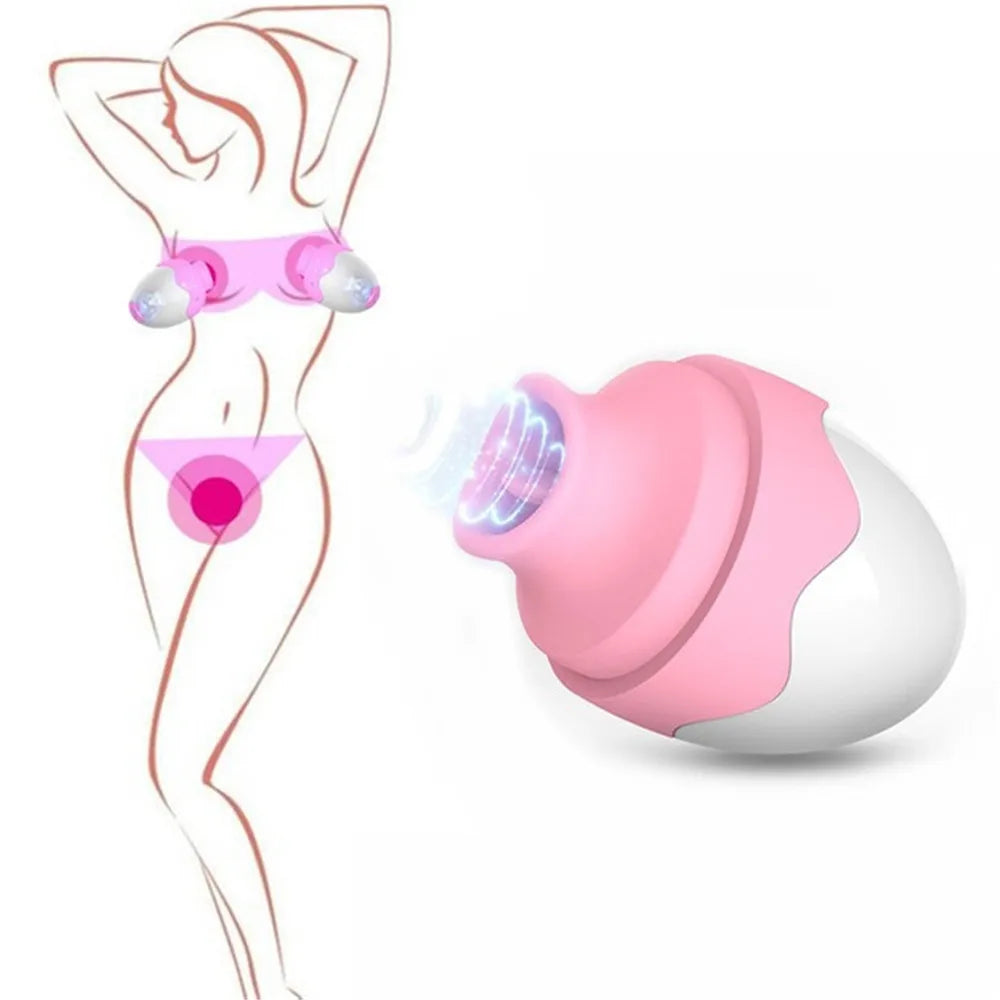 SELLING FAST 🔥 Vibrating Tongue Massager (Egg-Shaped Suction & Vibe Toy)