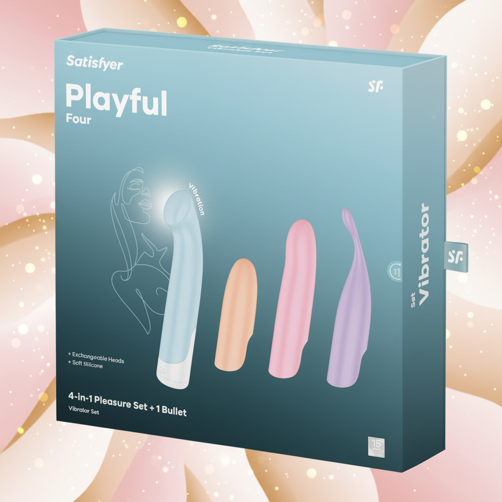 Satisfyer Playful Four 4 In 1 Interchangeable Vibrator Set