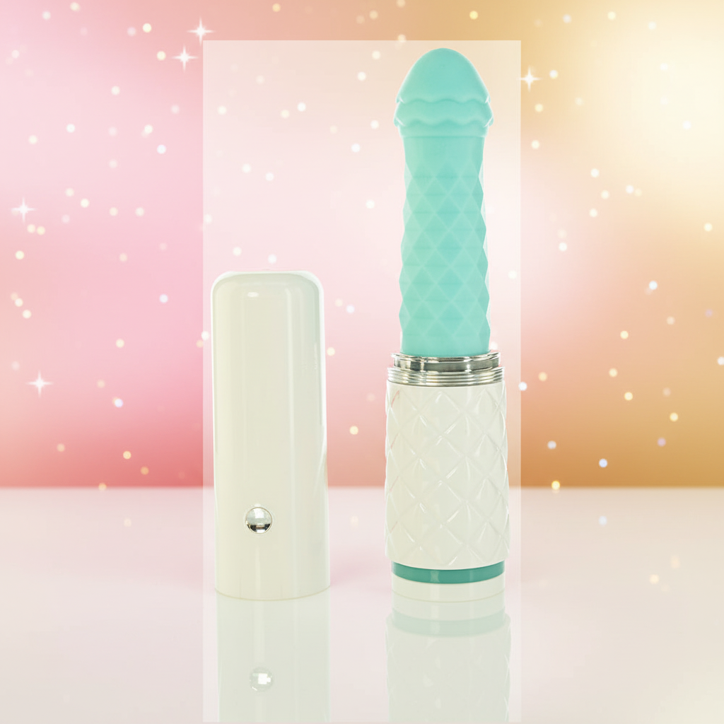 Pillow Talk Feisty Thrusting Vibrator Teal
