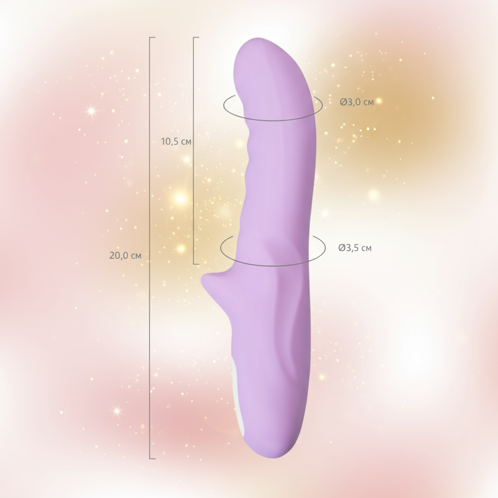 Jos Merry Gor Rotating Shaft Vibrator Violet
