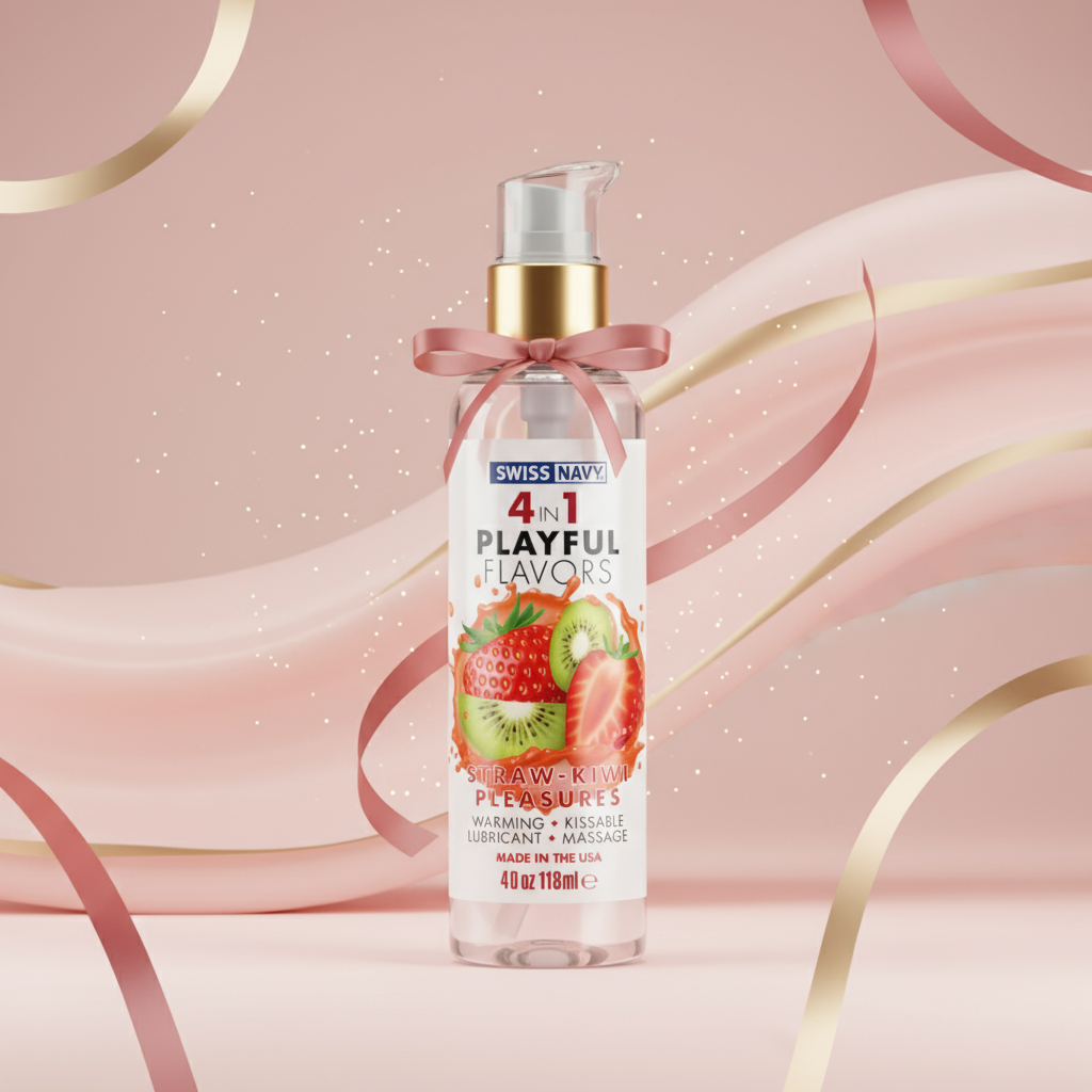 Four-in-One Playful Flavours – Strawberry Kiwi (Lubricant, 4-in-1)