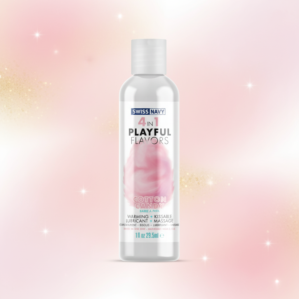 Swiss Navy 4-in-1 Playful Flavors Lubricant – Cotton Candy (29.5ml)