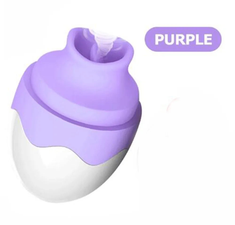 SELLING FAST 🔥 Vibrating Tongue Massager (Egg-Shaped Suction & Vibe Toy)