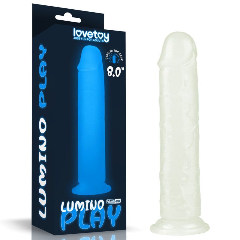 Lumino Play Dildo 8in – Glow-in-the-Dark Fun!